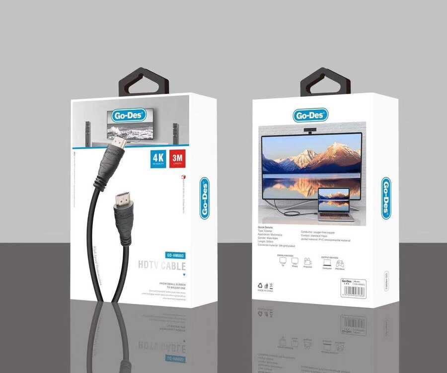 Go-Des GD-HM803 HDMI 4K HD Kablo 3 Metre - 4 Go-Des GD-HM803 HDMI 4K HD Kablo 3 Metre - 4